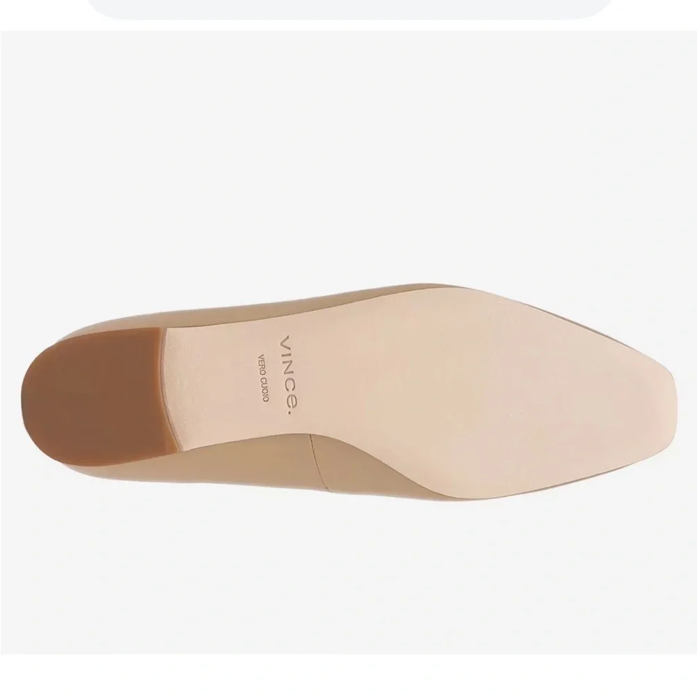 Vince Brette leather Loafer Women's Sz 5.5 Color Cappuccino tan NEW slip on shoe - Picture 12 of 12